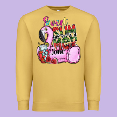 Sweet Summer Time Premium Sweatshirt Designed By Sublimationcraftshop