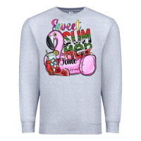 Heather Grey sweet summer time Premium Sweatshirt - SublimationCraftShop