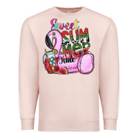 Pale Pink sweet summer time Premium Sweatshirt - SublimationCraftShop