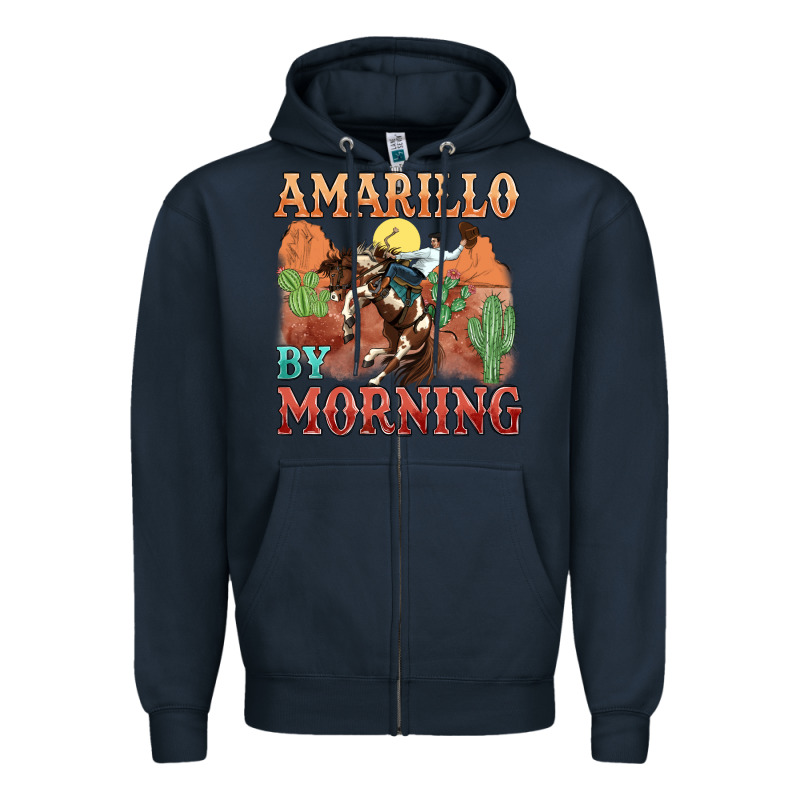 Amarillo By Morning Zipper Hoodie by MaliasSmallBusiness | Teevron