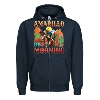 Navy amarillo by morning Zipper Hoodie - MaliasSmallBusiness