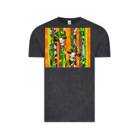 Vintage Black st patricks cow and shamrock with cowhide Vintage Tee - Artiststas