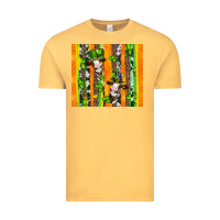 Vintage Mustard st patricks cow and shamrock with cowhide Vintage Tee - Artiststas