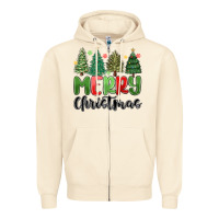 Sandshell merry christmas trees Zipper Hoodie - MaliasSmallBusiness