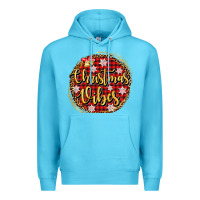 Ocean Blue christmas vibes Premium Hoodie - AdoDesignShop