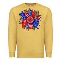 Antique Gold America sunflower Premium Sweatshirt - Neo Western