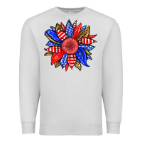 Dove Grey America sunflower Premium Sweatshirt - Neo Western