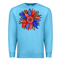 Ocean Blue America sunflower Premium Sweatshirt - Neo Western