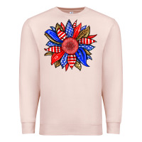Pale Pink America sunflower Premium Sweatshirt - Neo Western