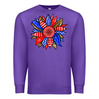 Purple America sunflower Premium Sweatshirt - Neo Western