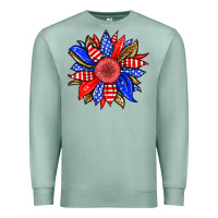 Seafoam America sunflower Premium Sweatshirt - Neo Western