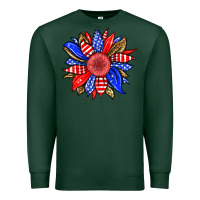 Sports Green America sunflower Premium Sweatshirt - Neo Western