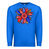 America Sunflower Premium Sweatshirt | Teevron