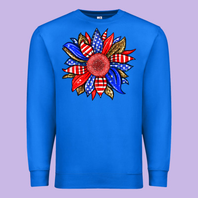 America Sunflower Premium Sweatshirt Designed By Neo Western