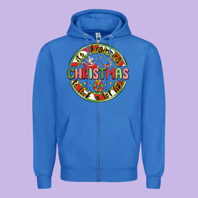 Zipper Hoodie it's beginning to look a lot like christmas