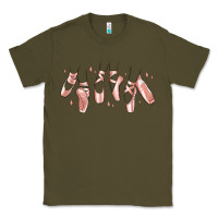 Army Green ballerina ballet shoes Classic Tee - MaliasSmallBusiness