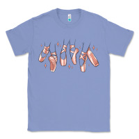 Colony Blue ballerina ballet shoes Classic Tee - MaliasSmallBusiness