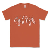 Copper ballerina ballet shoes Classic Tee - MaliasSmallBusiness