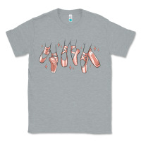 Heather Grey ballerina ballet shoes Classic Tee - MaliasSmallBusiness