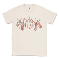 Natural ballerina ballet shoes Classic Tee - MaliasSmallBusiness