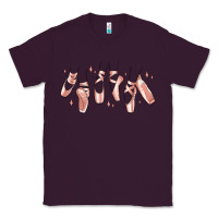 Plum ballerina ballet shoes Classic Tee - MaliasSmallBusiness