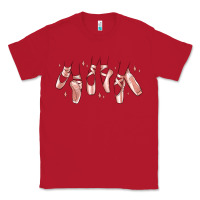 Red ballerina ballet shoes Classic Tee - MaliasSmallBusiness