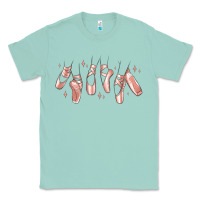 Seafoam ballerina ballet shoes Classic Tee - MaliasSmallBusiness