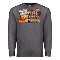 Charcoal Heather wild about pumpkin spice Premium Sweatshirt - CowhideDigitalArt
