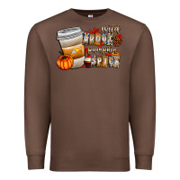 Chestnut wild about pumpkin spice Premium Sweatshirt - CowhideDigitalArt
