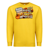 Lemon wild about pumpkin spice Premium Sweatshirt - CowhideDigitalArt