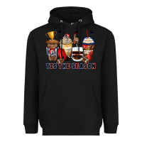 Black tis' the season american football coffee cups Heavyweight Hoodie - Zillion Design Studio