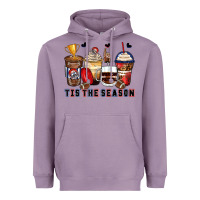 Lavender tis' the season american football coffee cups Heavyweight Hoodie - Zillion Design Studio