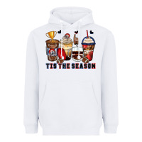 White tis' the season american football coffee cups Heavyweight Hoodie - Zillion Design Studio