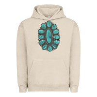 Pigment French Oak Turquoise Gemstone Jewelry Urban Hoodie - LillyAllenDesigns