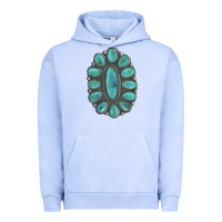 Pigment Grape Ice Turquoise Gemstone Jewelry Urban Hoodie - LillyAllenDesigns