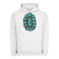 Pigment Lunar Rock Turquoise Gemstone Jewelry Urban Hoodie - LillyAllenDesigns