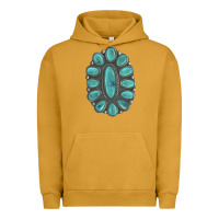 Pigment Peanut Butter Turquoise Gemstone Jewelry Urban Hoodie - LillyAllenDesigns
