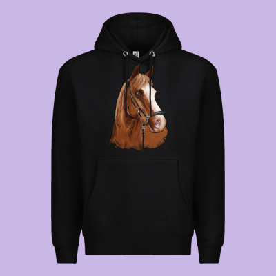 Horse Portrait Premium Hoodie Designed By Artiststas