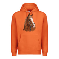 Carrot horse portrait Premium Hoodie - Artiststas