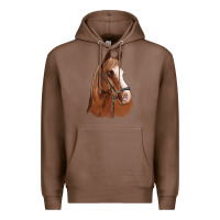 Chestnut horse portrait Premium Hoodie - Artiststas