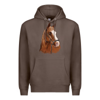 Coffee horse portrait Premium Hoodie - Artiststas