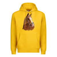 Lemon horse portrait Premium Hoodie - Artiststas