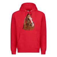 Red horse portrait Premium Hoodie - Artiststas