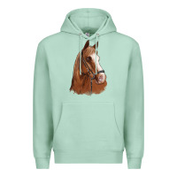 Seafoam horse portrait Premium Hoodie - Artiststas