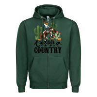 Sports Green creepin it country rodeo Zipper Hoodie - MaliasSmallBusiness