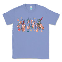 Colony Blue christmas ballerina shoes Classic Tee - MaliasSmallBusiness