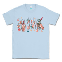 Dusty Blue christmas ballerina shoes Classic Tee - MaliasSmallBusiness