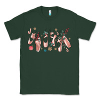 Sports Green christmas ballerina shoes Classic Tee - MaliasSmallBusiness