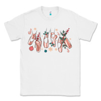 White christmas ballerina shoes Classic Tee - MaliasSmallBusiness