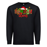 Black christmas mom mom claus Premium Sweatshirt - FaDigitalArtStudio